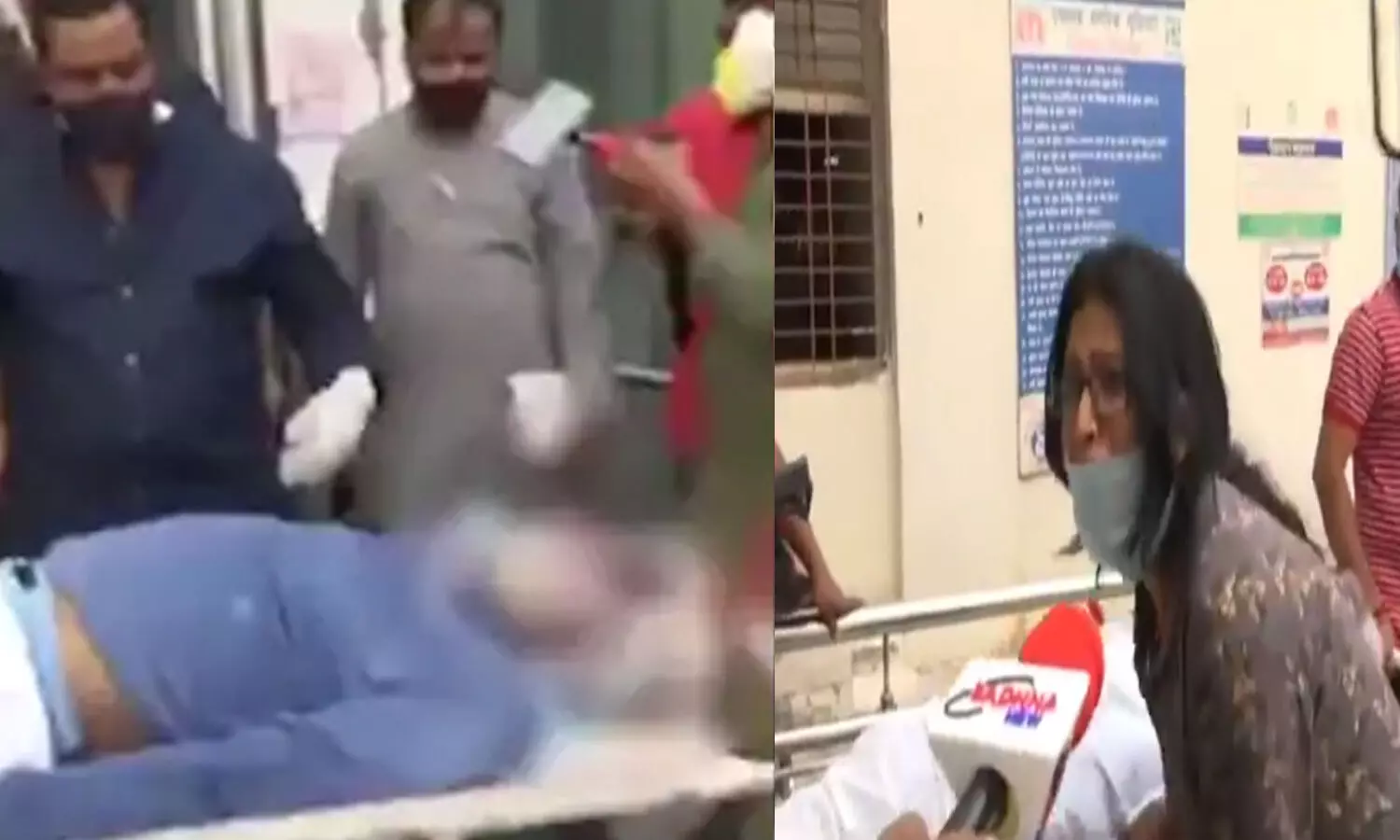 अस्पताल का जायजा ले रहे थे स्वास्थ्य मंत्री, बाहर कोरोना मरीज ने तोड़ा दम