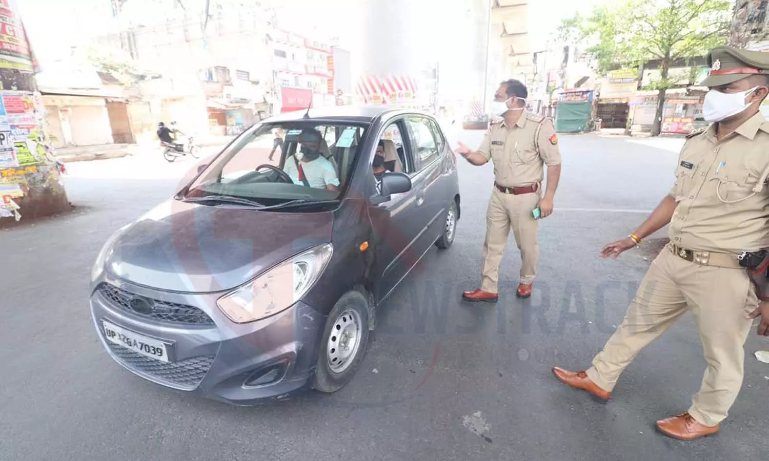 राजधानी लखनऊ की सड़कों पर लॉकडाउन के दौरान पसरा रहा सन्नाटा