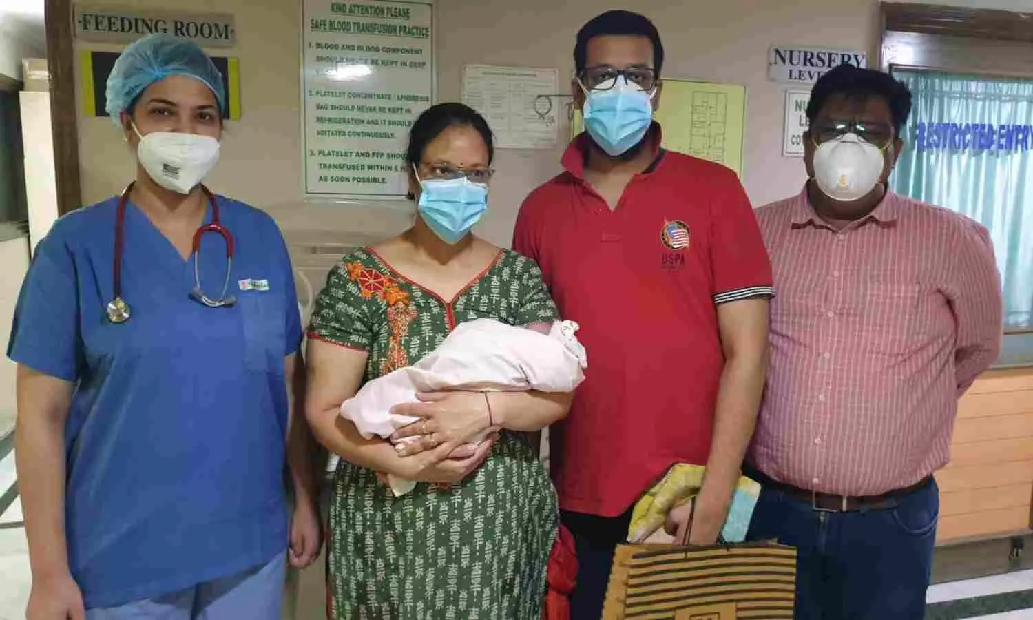 गाजियाबाद: महज 23 दिन के बच्चे ने दी कोरोना को मात, डॉक्टरों का प्रयास हुआ सफल