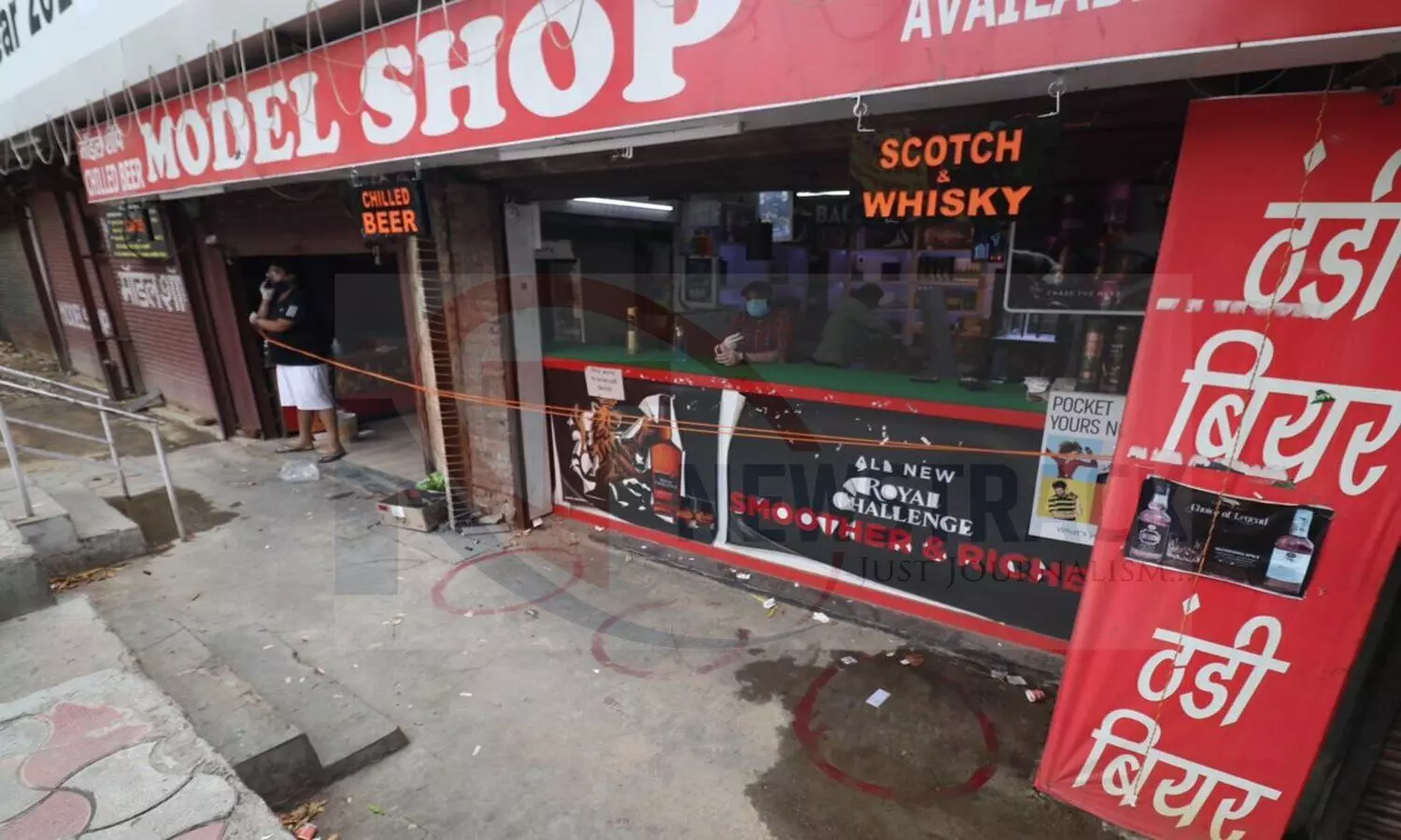 not a single customer seen in liquor shop