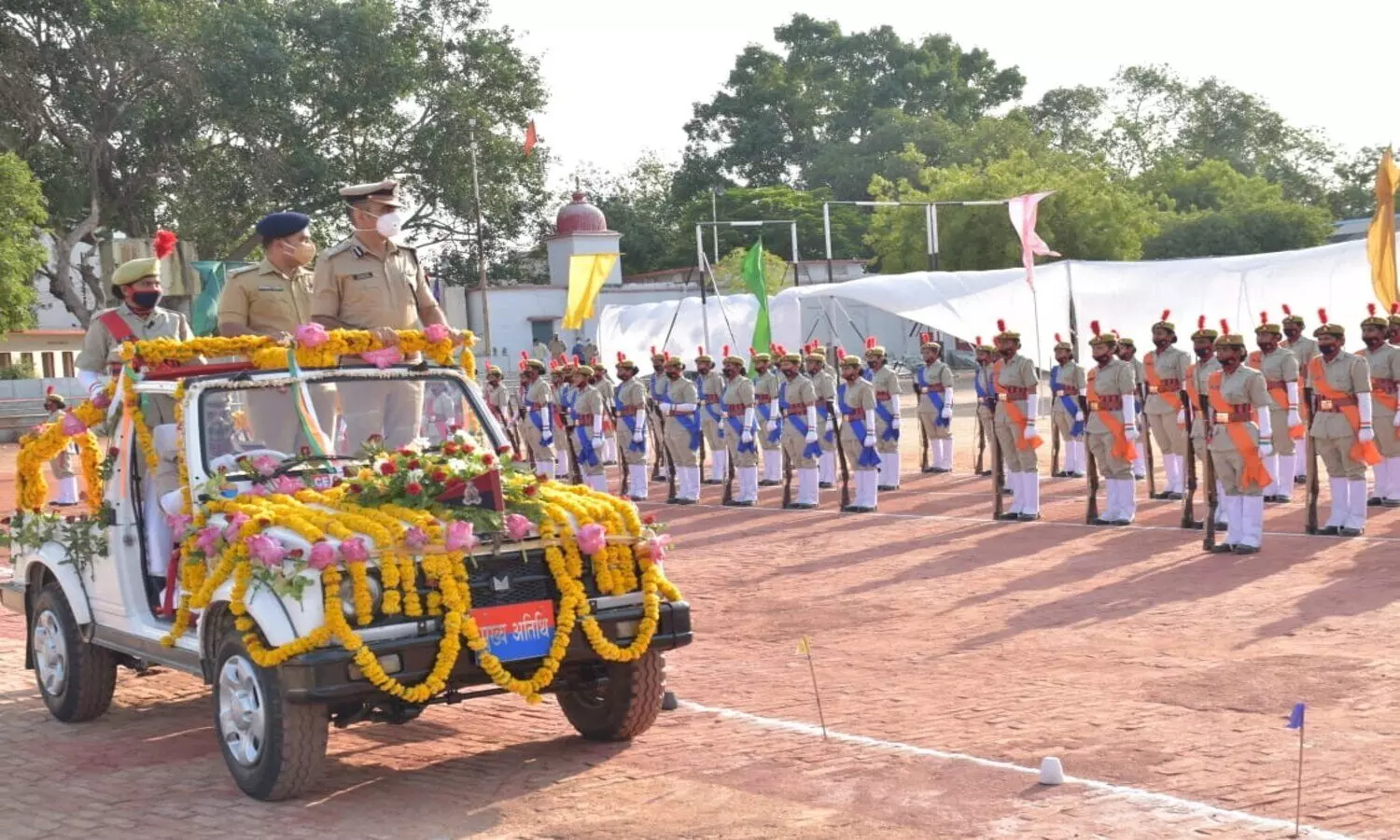 153 women recruits took steps in police line