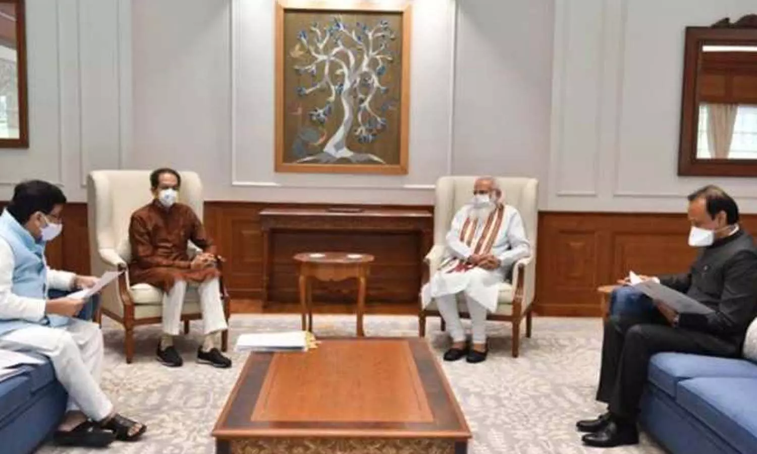CM Uddhav Thackeray met PM Modi