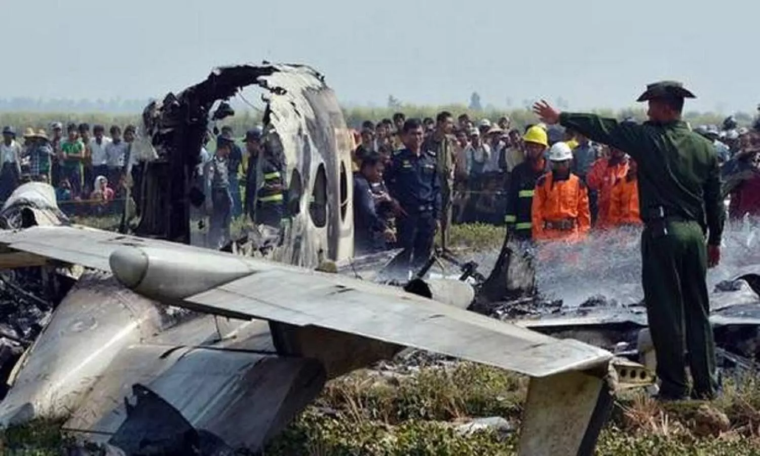 मेंडले में सैन्य विमान हुआ दुर्घटनाग्रस्त