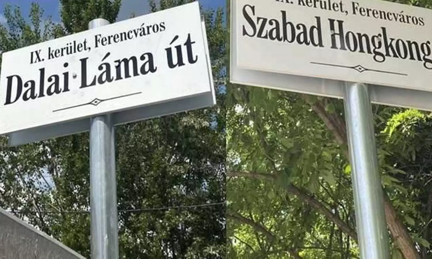 हंगरी में सड़कों के नए नाम: दलाई लामा, फ्री हांगकांग, उइगर शहीद, चीन के जख्मों पर छिड़का नमक