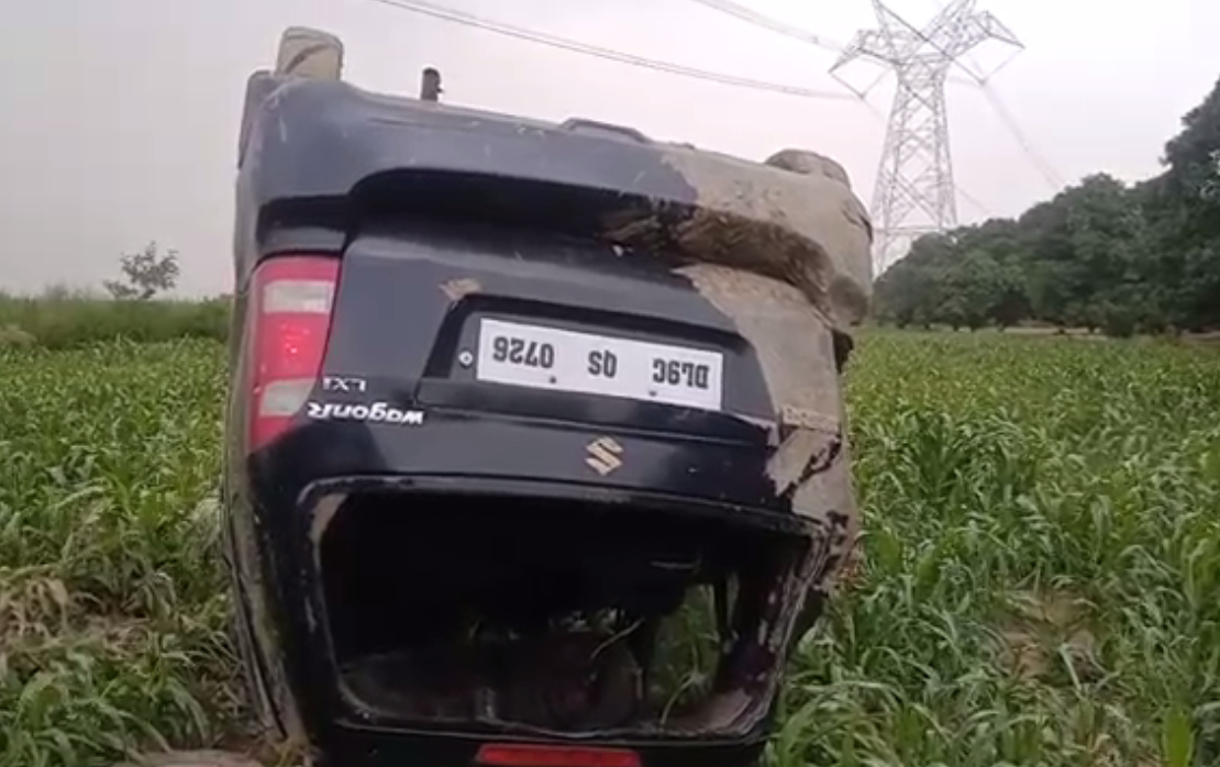 Bulandshahr Accident News: तेज रफ्तार कार अनियंत्रित होकर पलटी, चालक की मौत