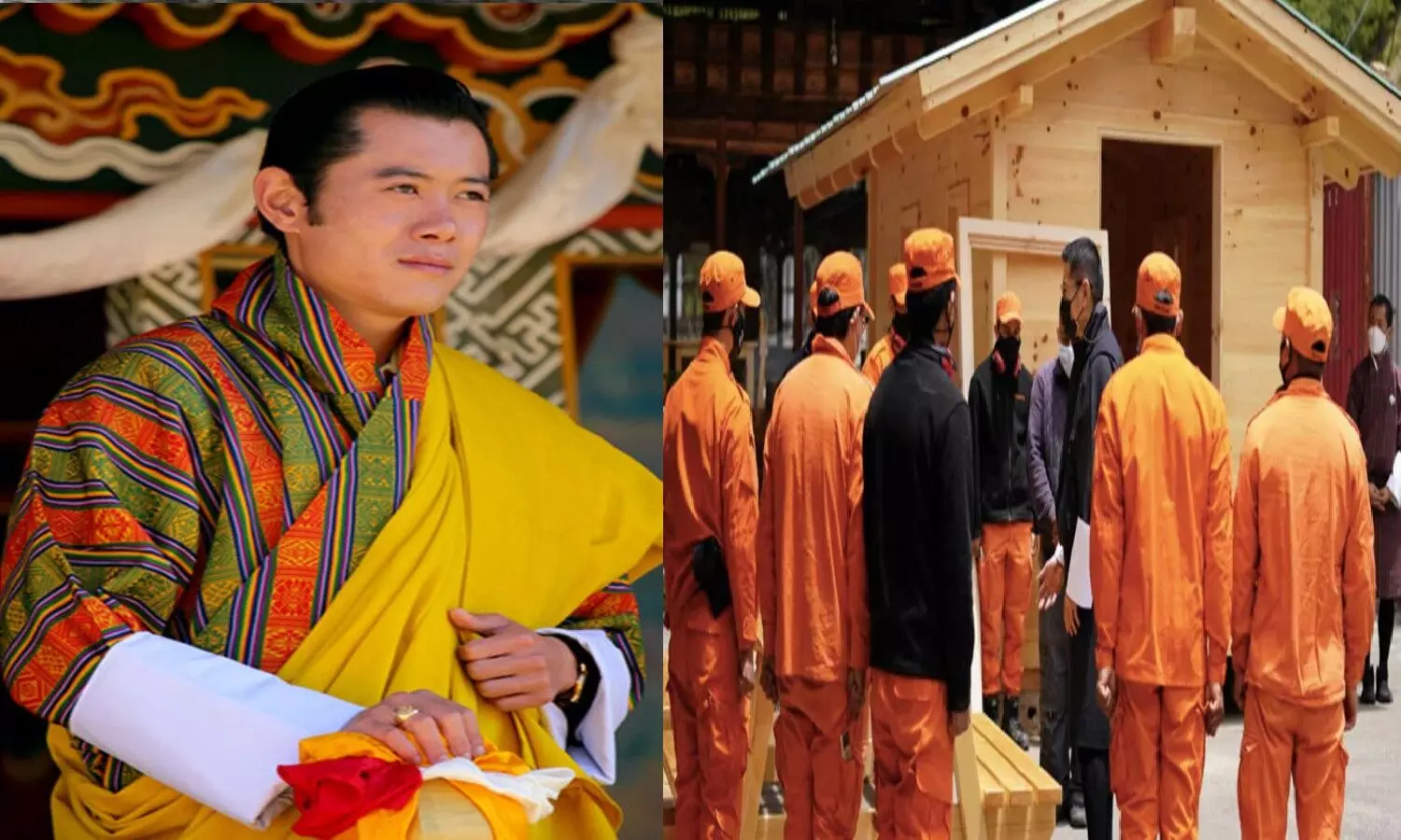 Emperor Jigme Khesar Namgyal also walks through the Wangchuck mountains and dense forests