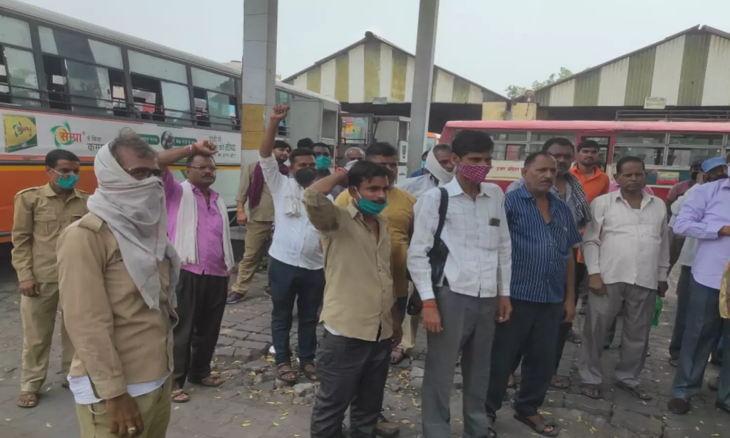 Roadways Worker Protest