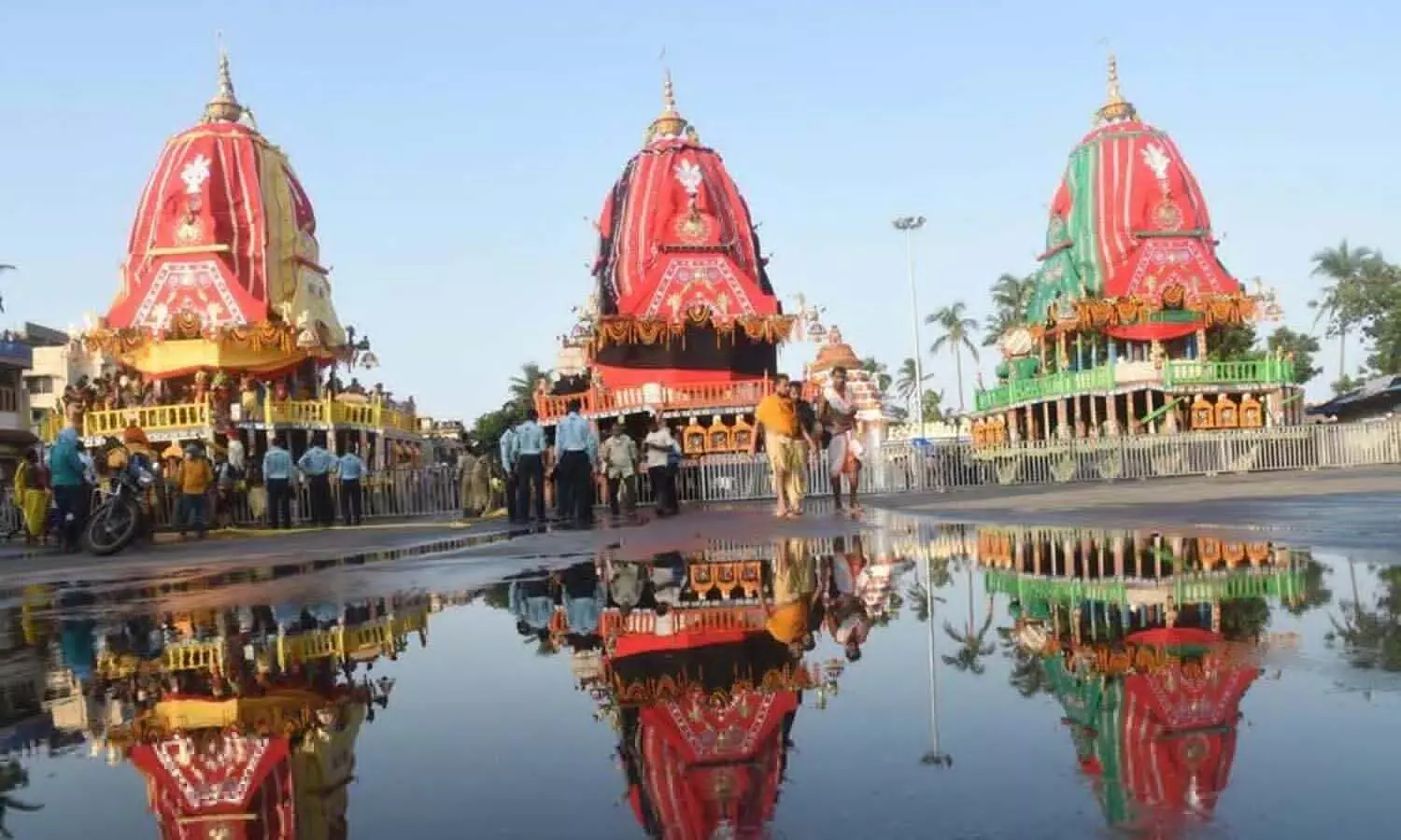 The process of making chariots for the Rath Yatra of Lord Jagannath to be taken out in Puri is almost complete.