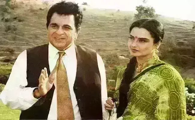 dilip kumar worked with rekha in his last film