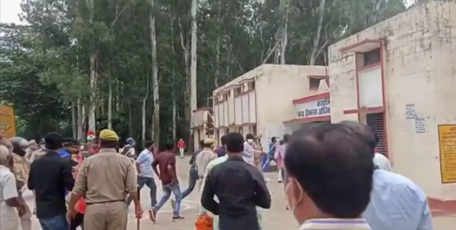 Police chasing BJP workers
