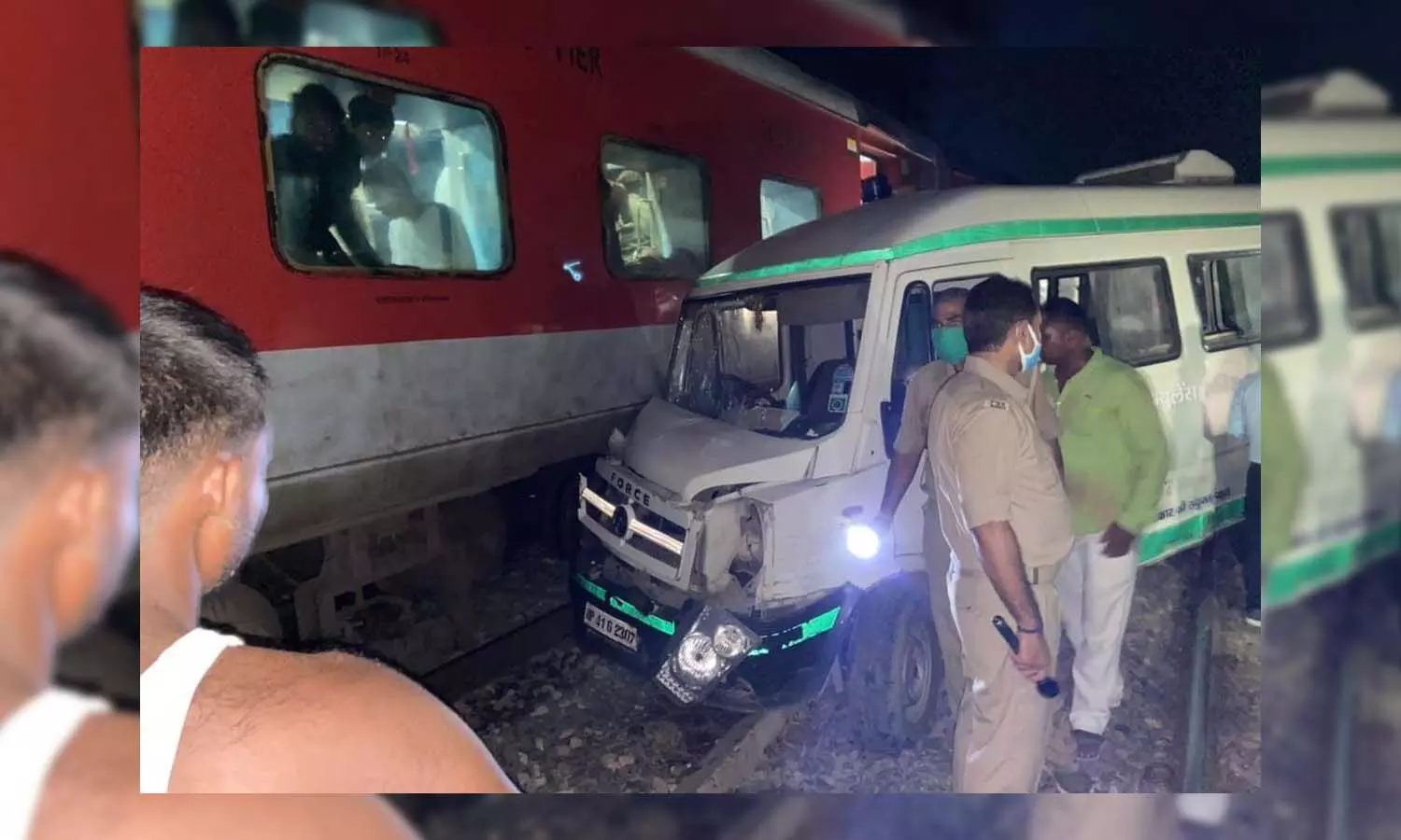 Ambulance collided with train, accident happened at unmanned crossing