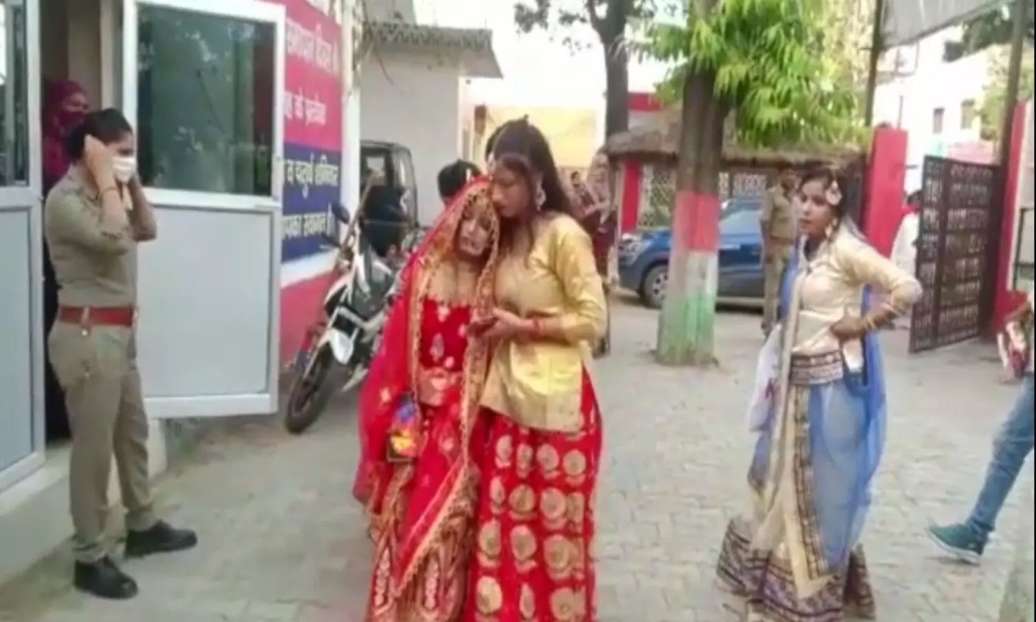 bride reached the police station