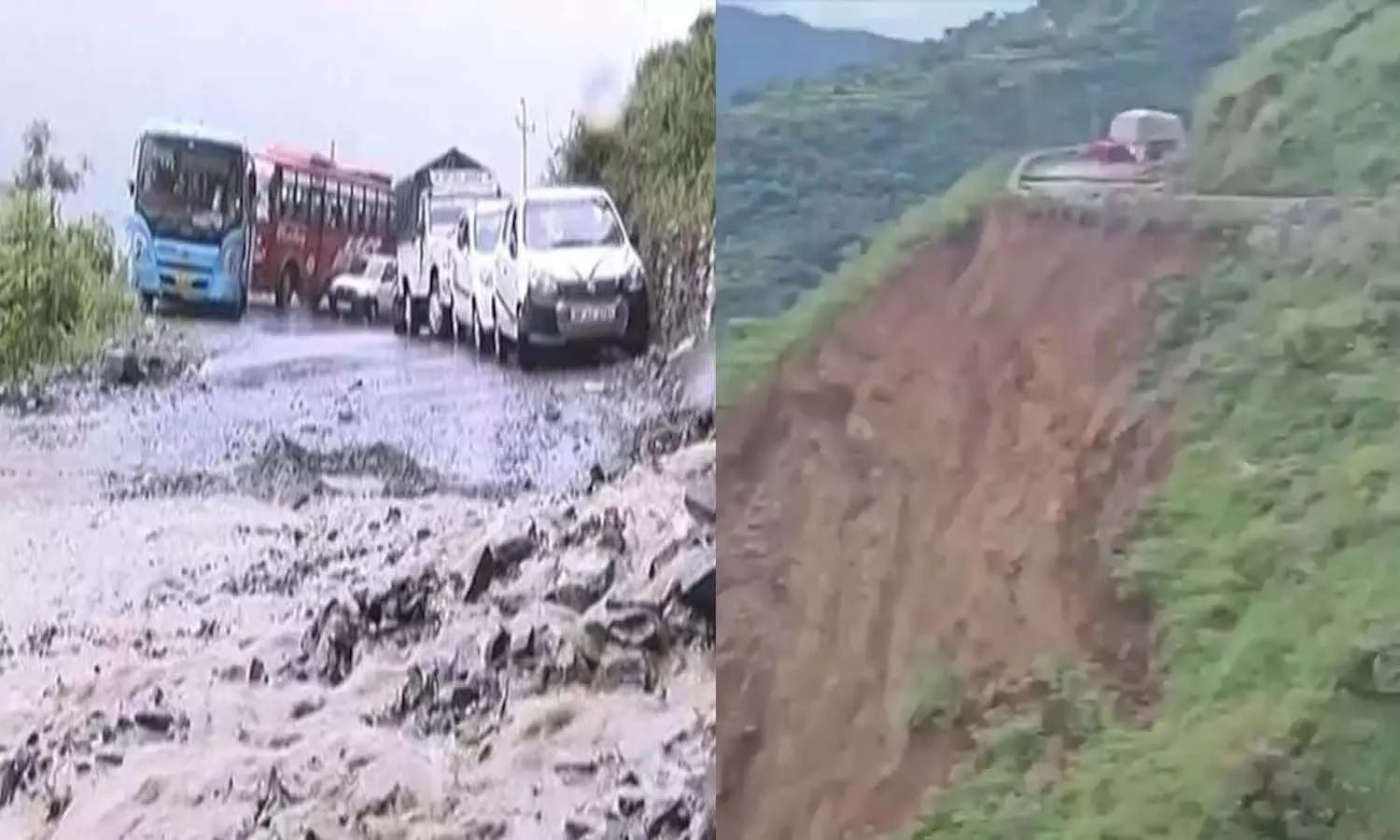 Landslide havoc in Himachal, people are afraid to walk on the roads