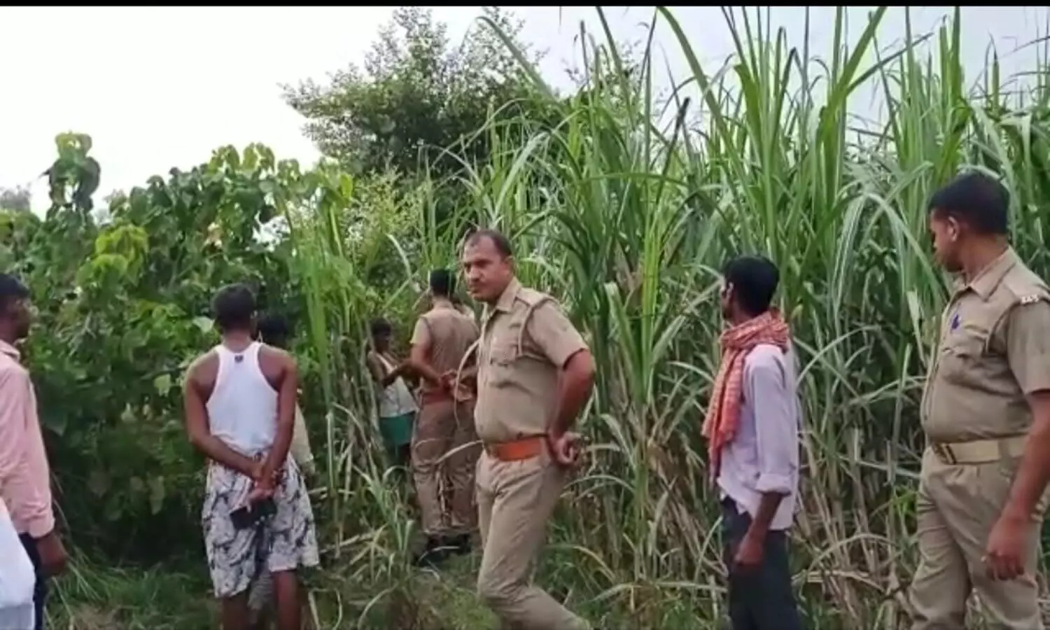 A dead body found of youth in sugarcane field