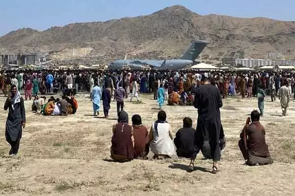 Seven killed in stampede at Kabul airport