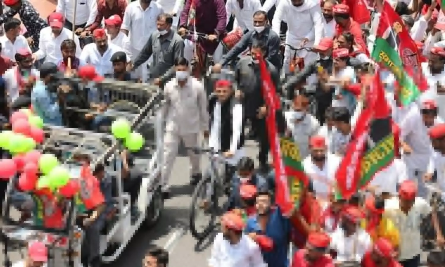 SPs cycle yatra ends in protest against Azam Khans harassment