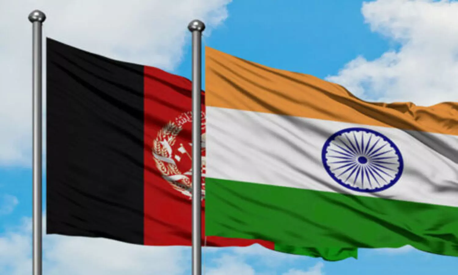 taliban and india flag