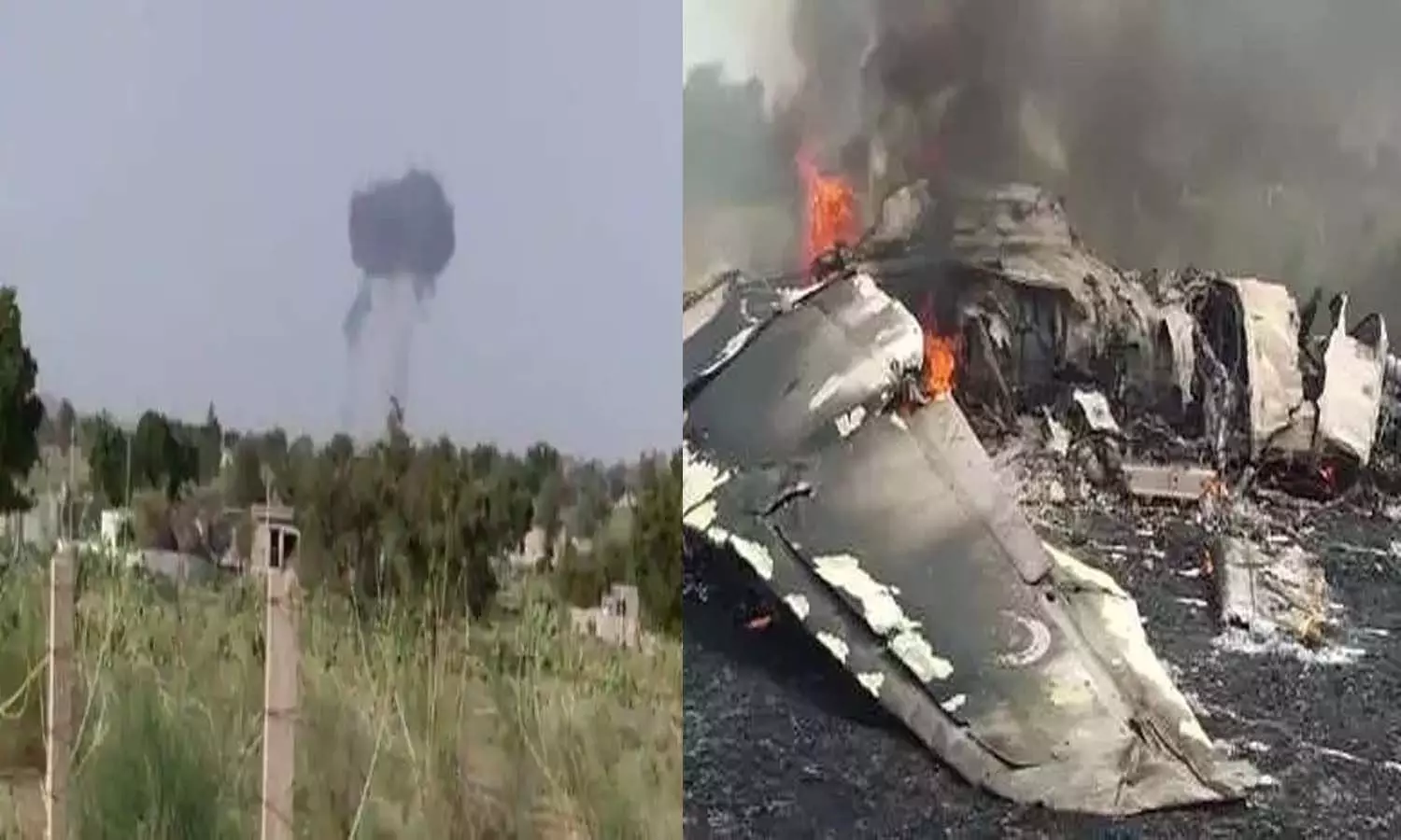 Indian Air Force fighter plane MiG-21 Bison crashed, this accident happened in Barmer district of Rajasthan.