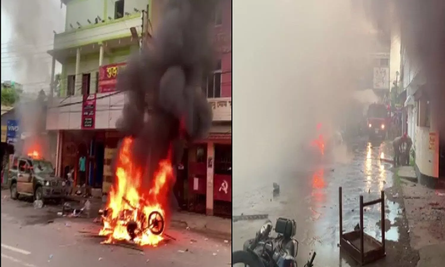 Violent clashes again in Tripura Assam