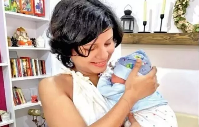 Sanyukta became a mother through sperm donation