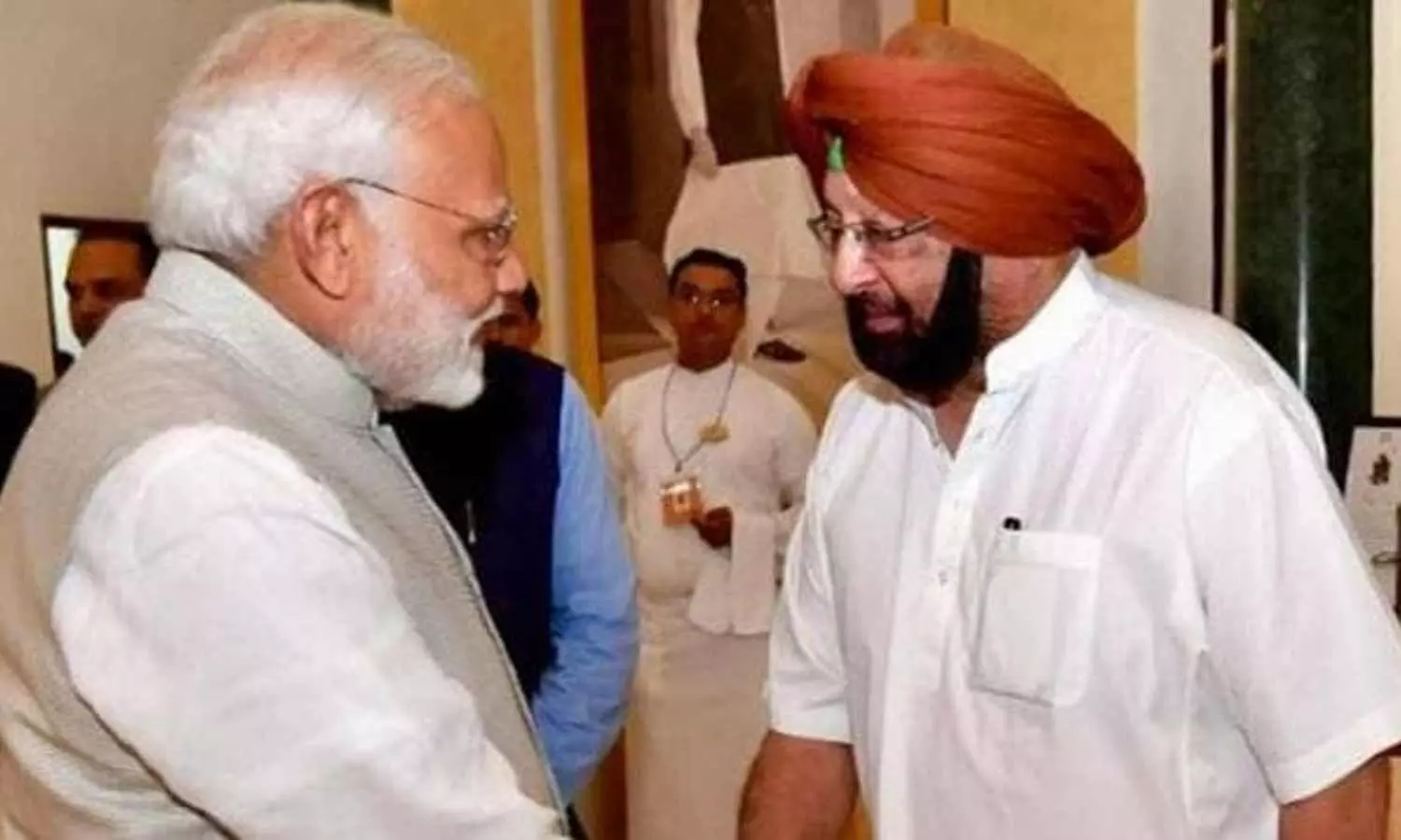 Capt Amarinder Singh and Narendra Modi