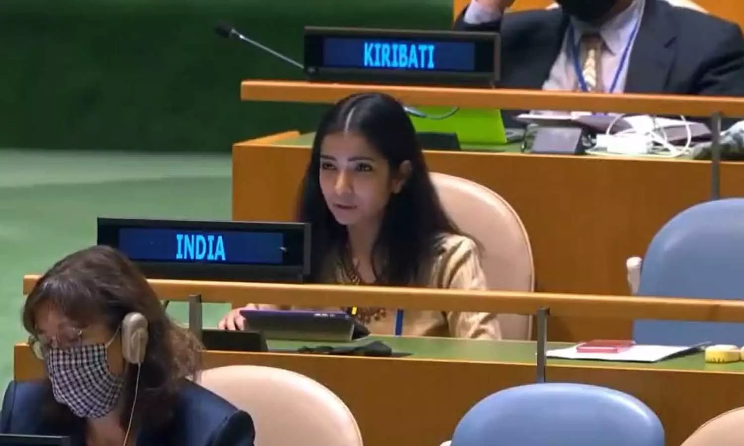 UNGA में इमरान खान ने अलापा कश्मीर राग, भारत की बेटी ने दिया मुंहतोड़ जवाब