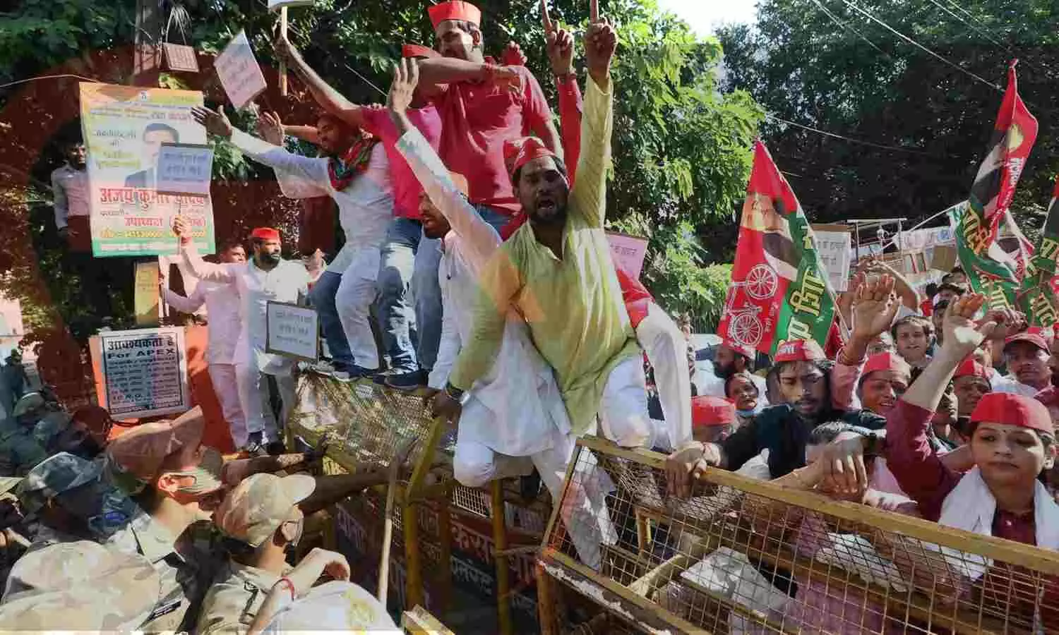 SP workers protesting