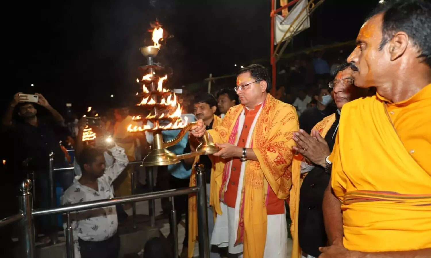 Pushkar Singh Dhami in Ayodhya