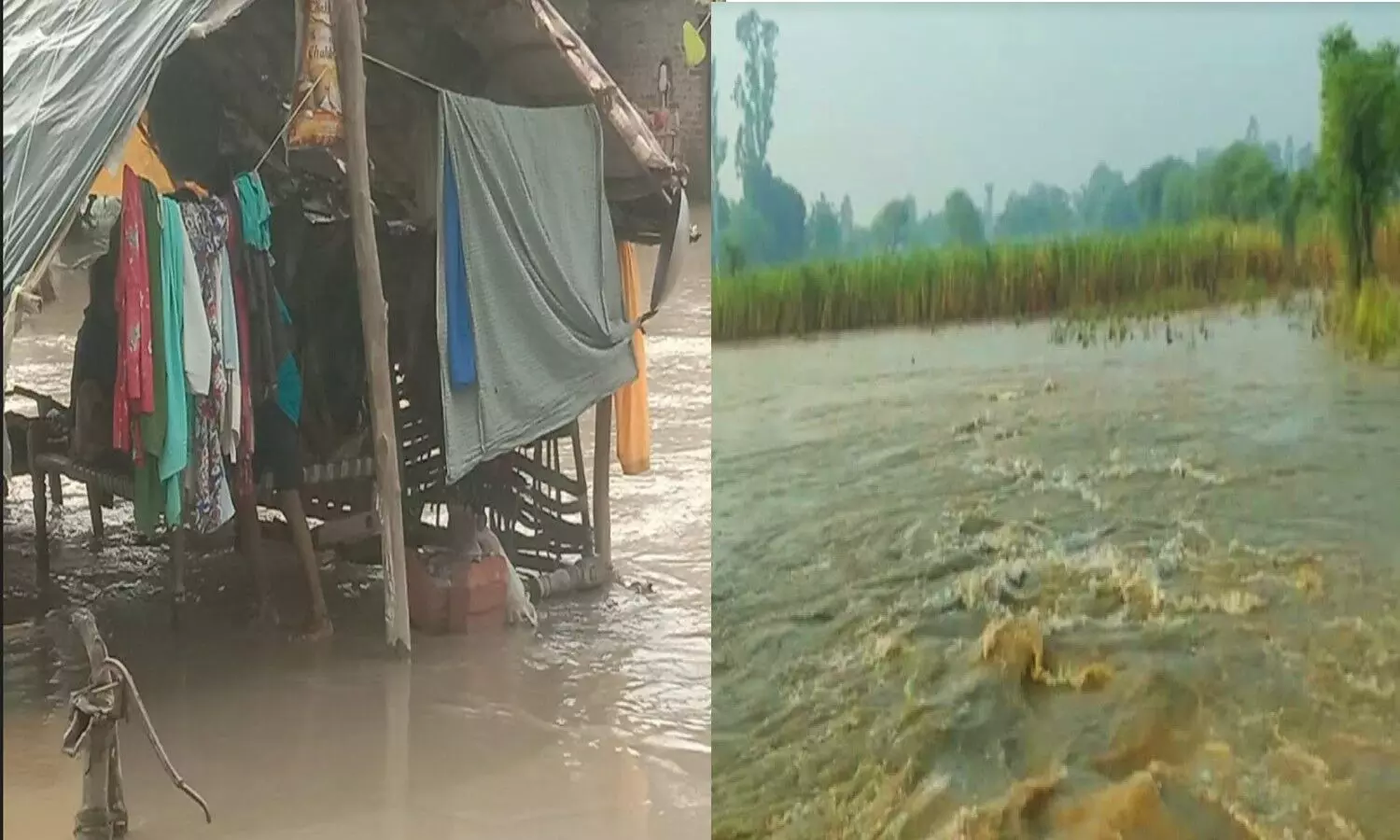 UP Mein Baddh : शारदा- घाघरा का तांडव जारी, नेपाल से छोड़ा गया पानी, यूपी के इन जिलों में बाढ़ का भीषण कहर
