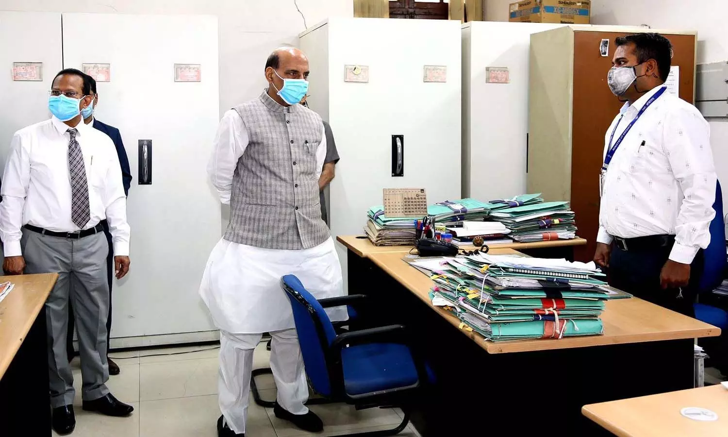 Rajnath Singh: Surprise inspection of Defense Minister Rajnath Singhs offices