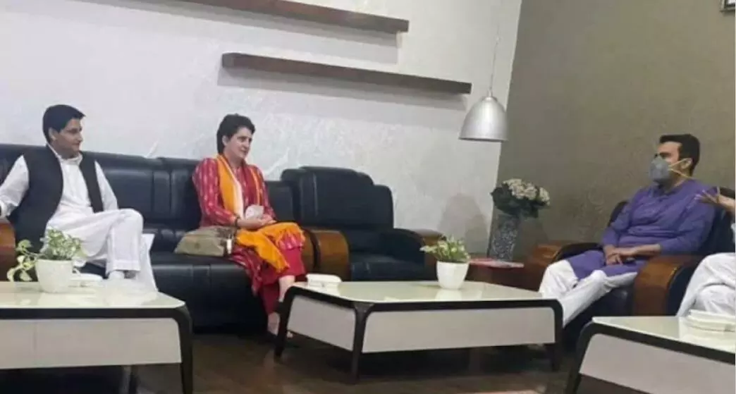 UP Election 2022 Priyanka Gandhi and Jayant Chaudharys meeting Uttar Pradesh Assembly Election