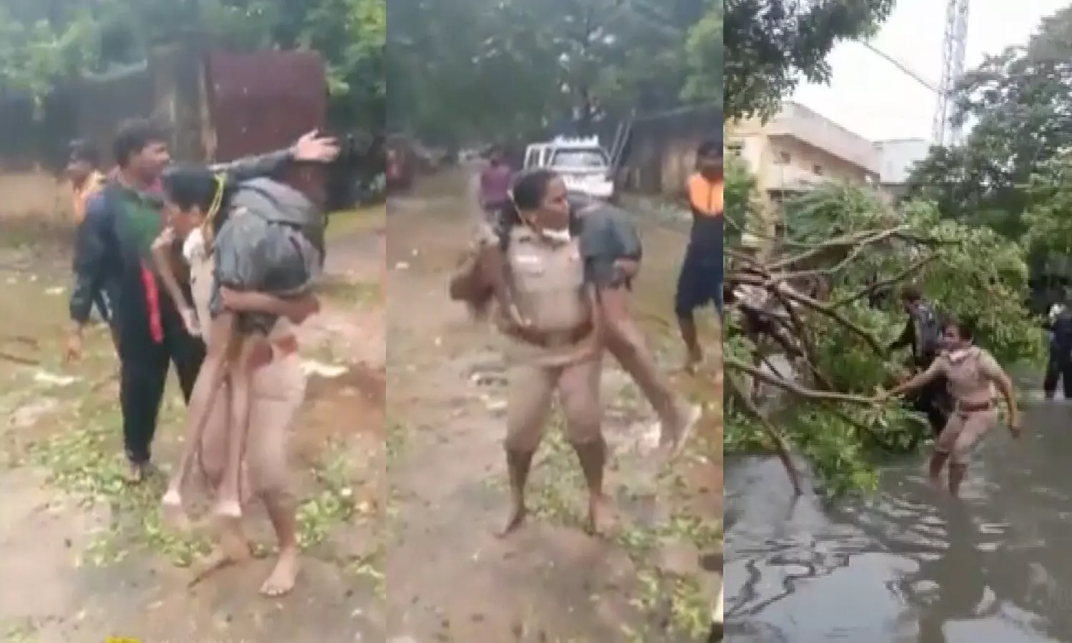 बाहूबली महिला इंस्पेक्टर: तबाही के बीच जाकर कंधे पर उठाया घायल को, तमिलनाडु में भारी बारिश में सामने आया वीडियो