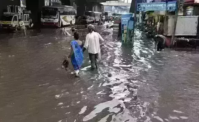 Heavy rainfall in Andhra Pradesh