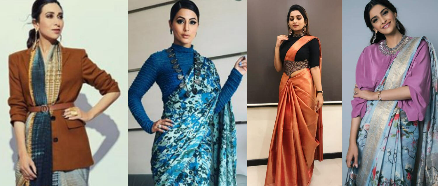 30 Types of Saree Draping from Different States | Saree draping styles, Saree  styles, Saree with pants