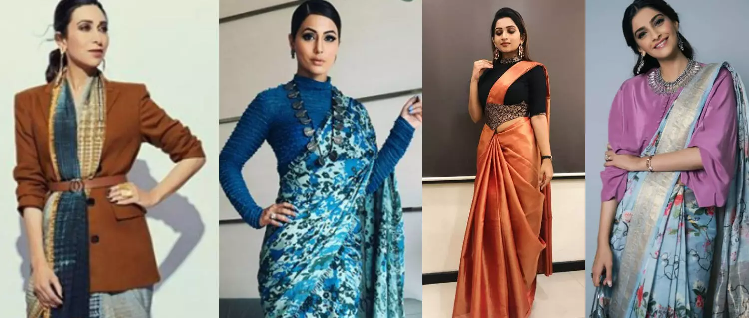 Look Gorgeous in These Unique Saree Draping Styles - Nihal Fashions Blog