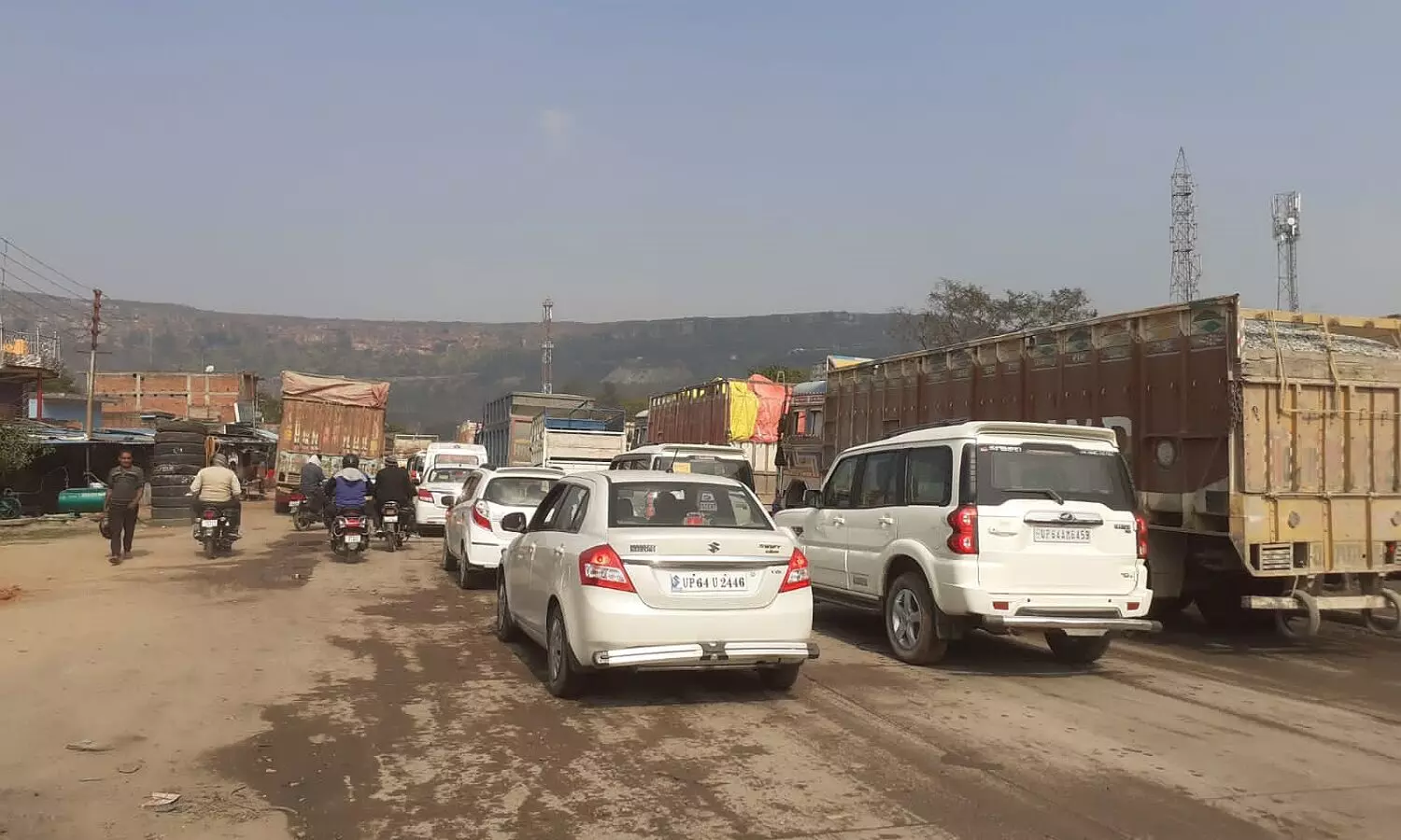 Sonbhadra traffic jam