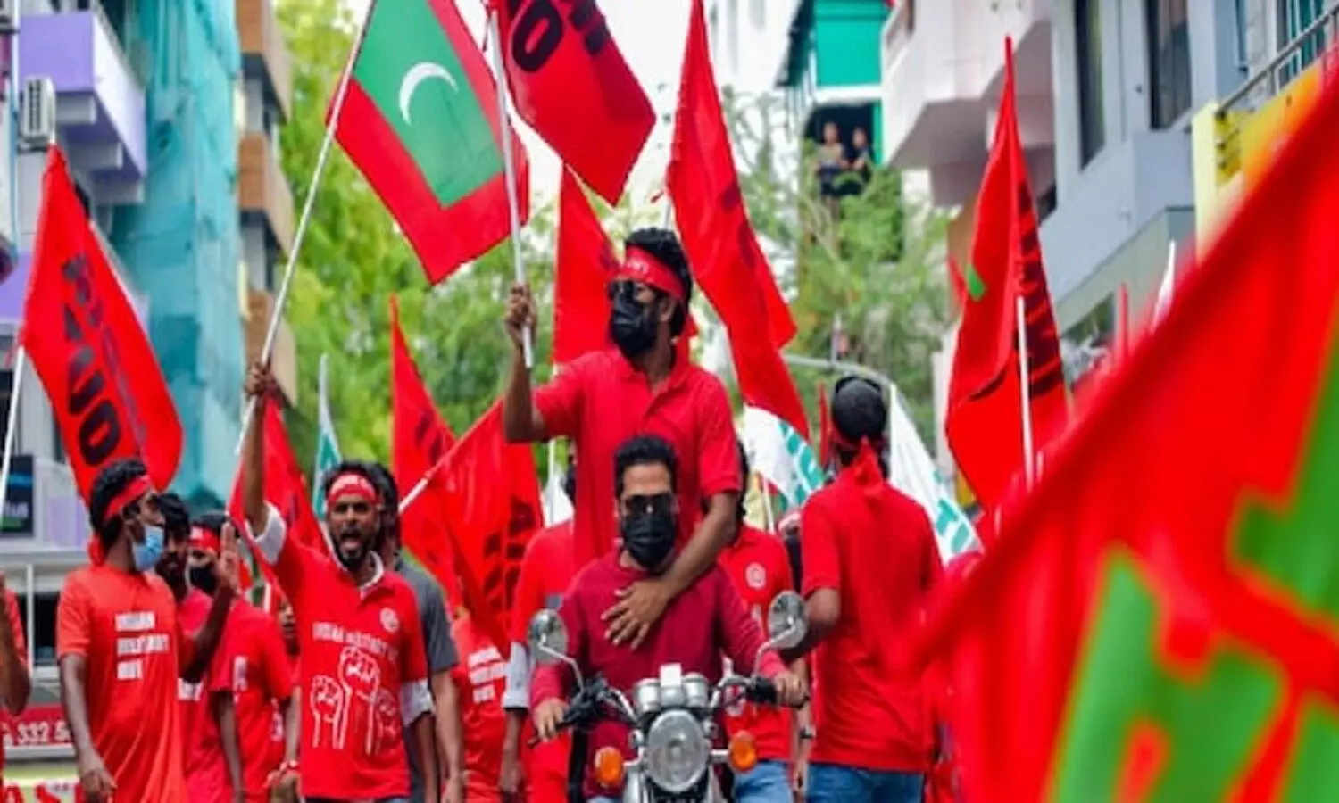 anti india protest slogans in maldives