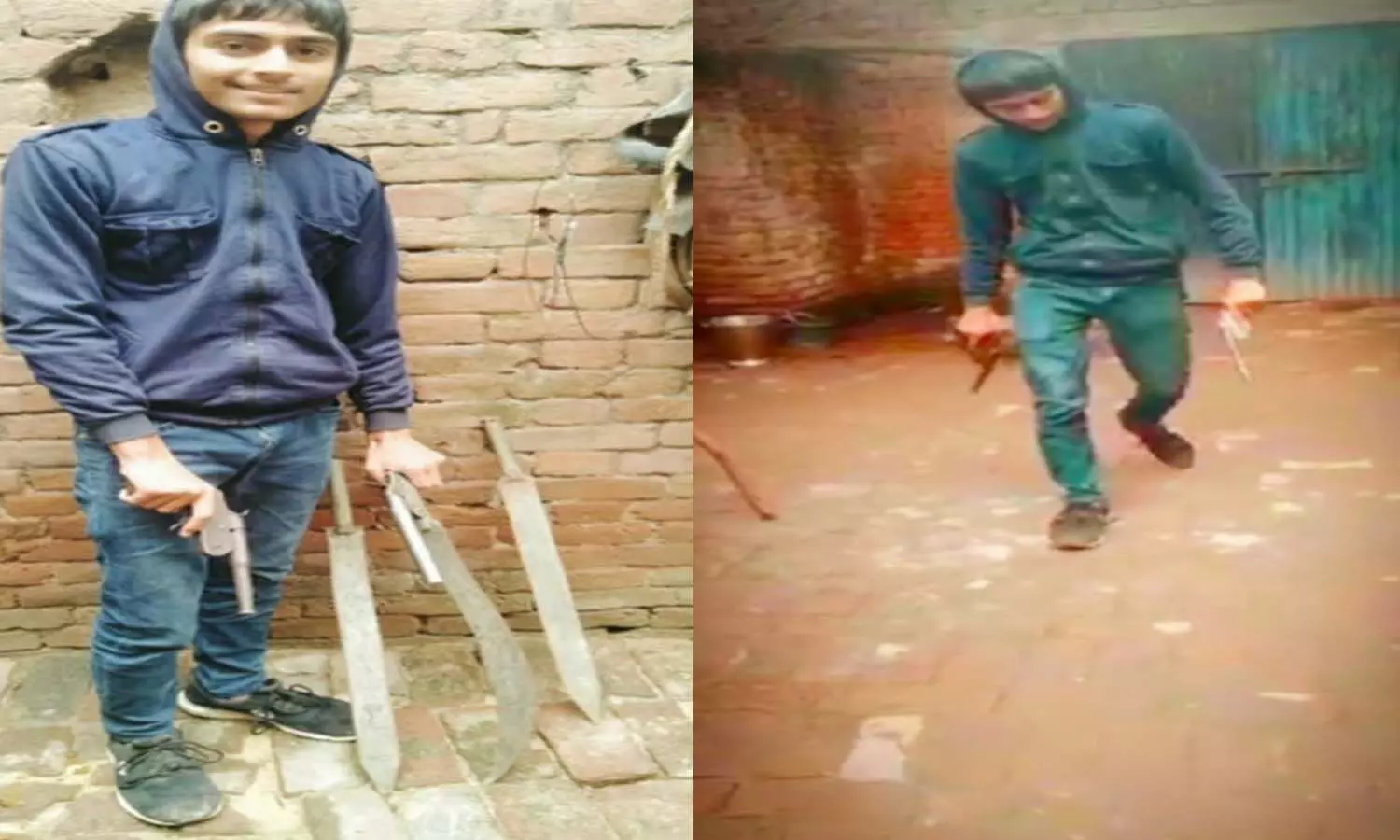 Baghpat Crime News: Video of young man with illegal firearm-edged weapons goes viral, police is investigating