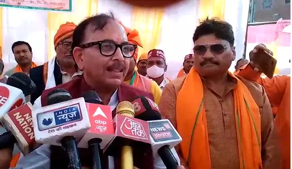 Union Minister Mahendra Nath Pandey Gave Statement on Samajwadi Party And Akhilesh Yadav in Chandauli