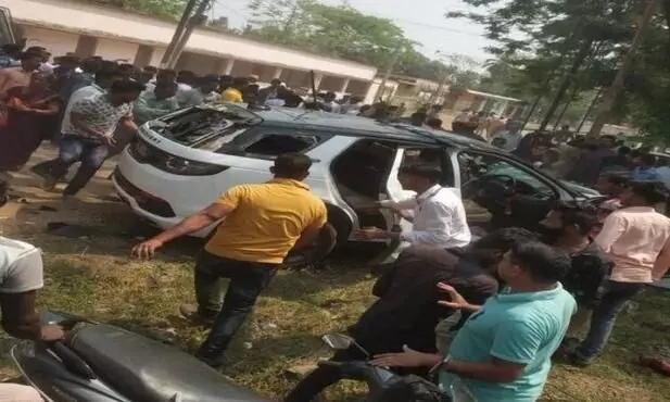 Odisha News Suspended BJD MLA Prashant Jagdev trampled the crowd with a car More than 23 people injured