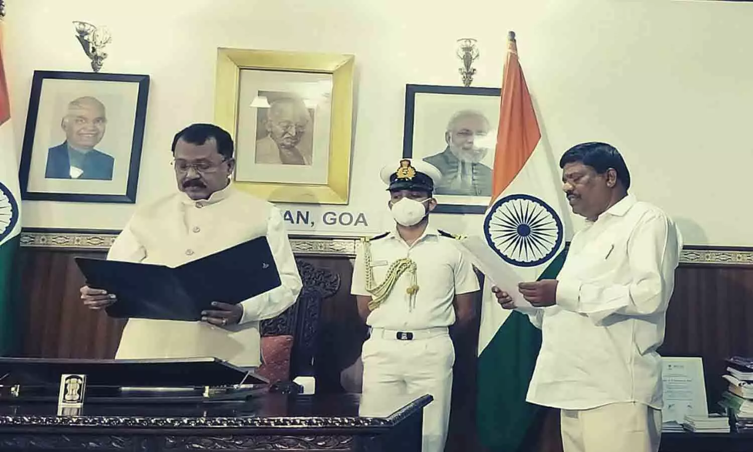 Goa: Ganesh Gaonkar became the Pro-tem Speaker in Goa, Governor PS Sreedharan Pillai administered the oath