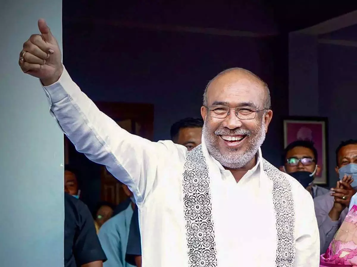 N Biren Singh again made Chief Minister Manipur BJP leadership announce