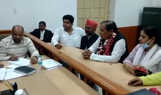 UP MLC Election 2022 SP candidate Vasudev Yadav filed nomination from Prayagraj Kaushambi constituency