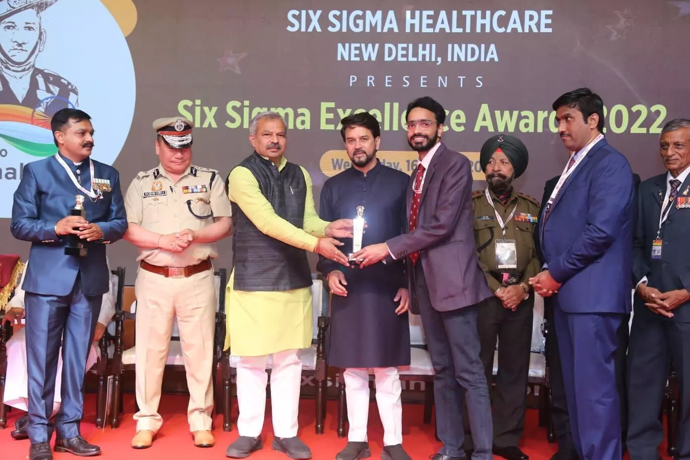 dr gaurav sanjay honored with six sigma health care excellence award