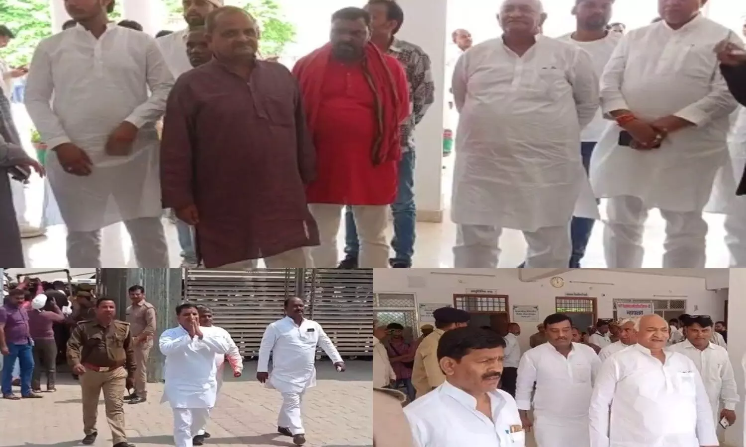 SP and BJP candidates filed nomination in the District Magistrates office