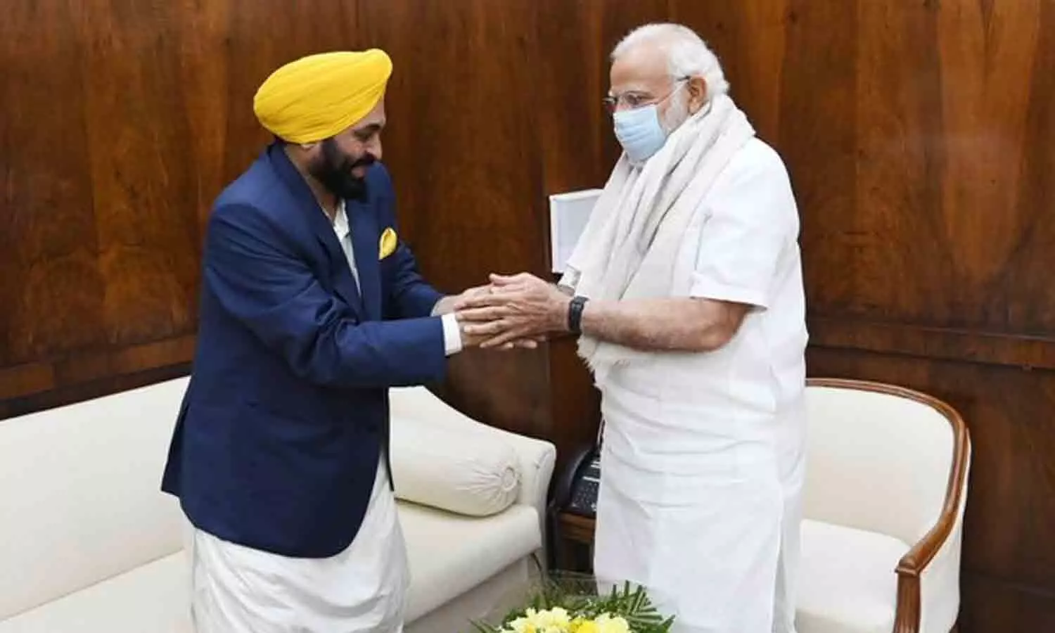 Punjab Chief Minister Bhagwant Mann reached Delhi, met PM Modi and asked for financial help of Rs 50000 crore every year