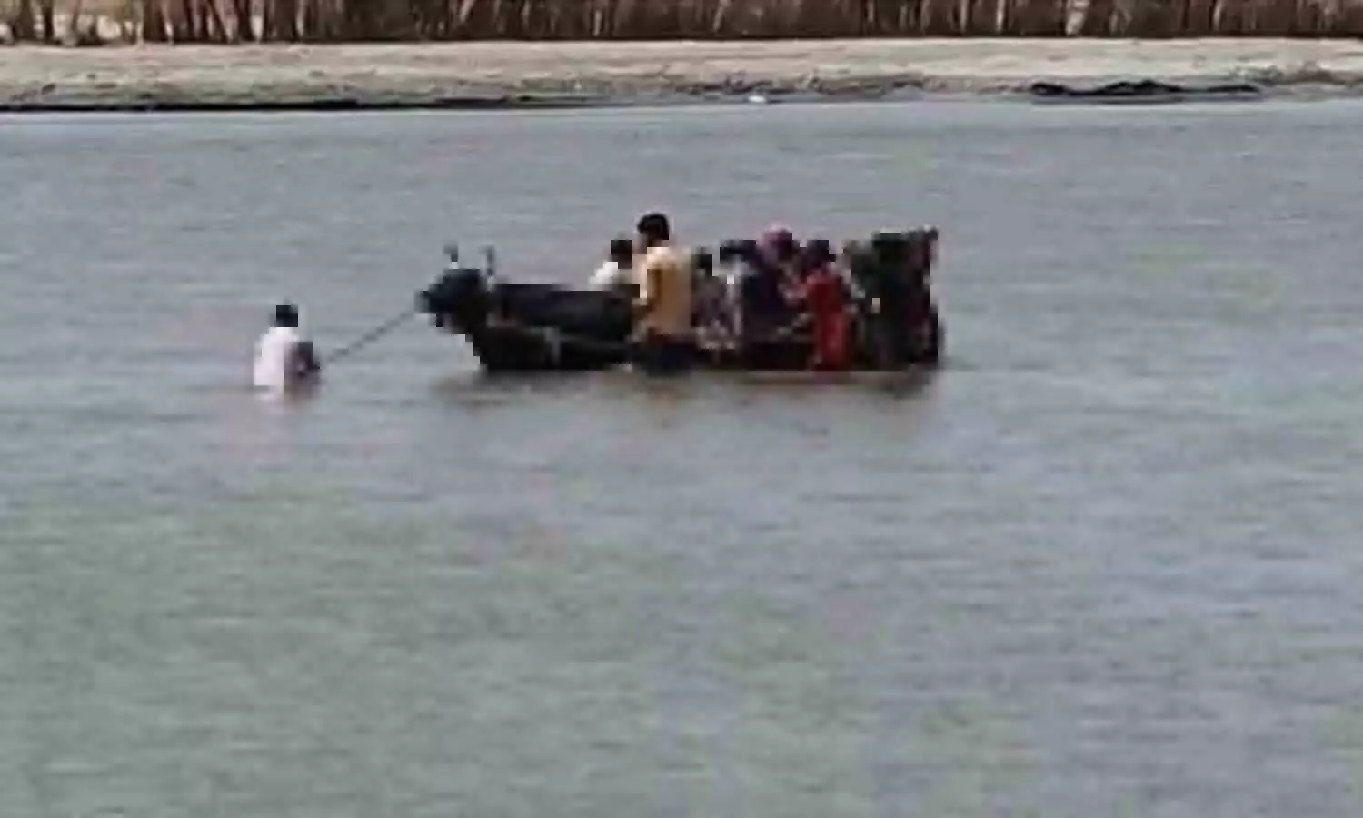 Baghpat Big Accident Averted: नदी पार करते समय बीच में फंसी बैलगाड़ी, सवार लोगों ऐसे बचाया गया, अवैध खनन है कारण