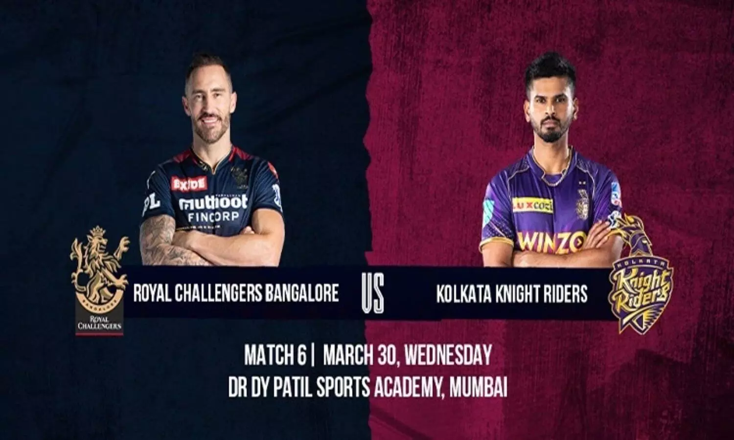 RCB vs KKR live score