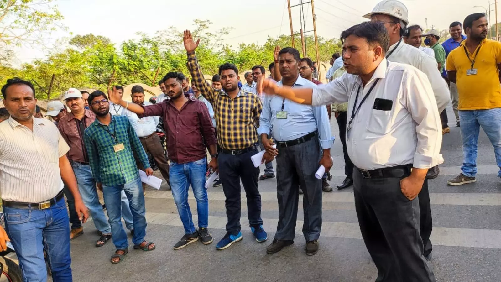 JE Demonstration in Sonbhadra