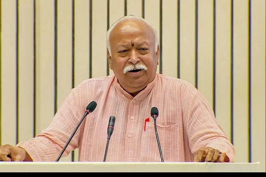 Rashtriya Swayamsevak Sangh chief Mohan Bhagwat